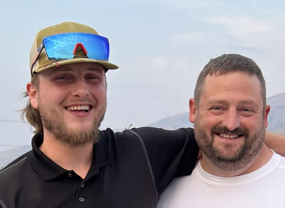 Uriah and his dad, owners of Heritage Finish Carpentry